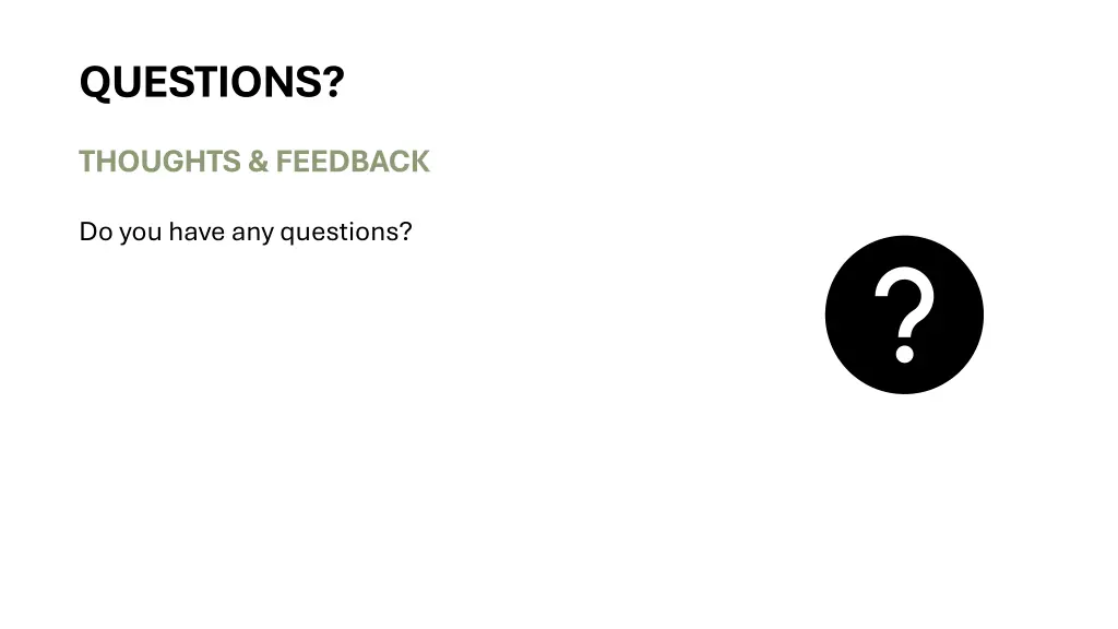 questions