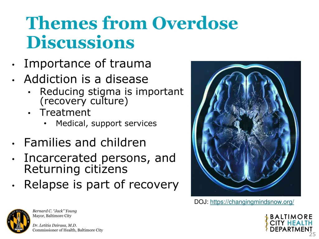 themes from overdose discussions importance