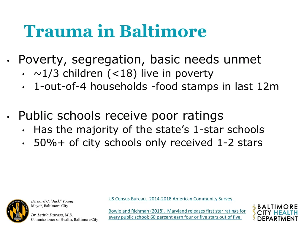 trauma in baltimore