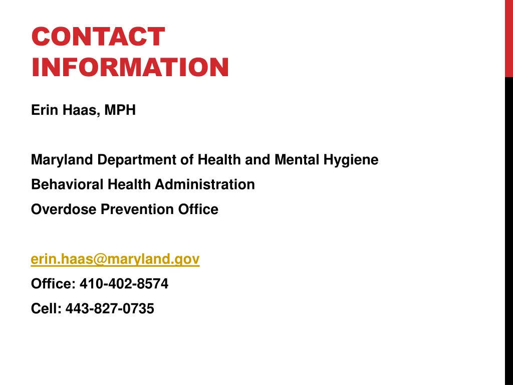 contact information