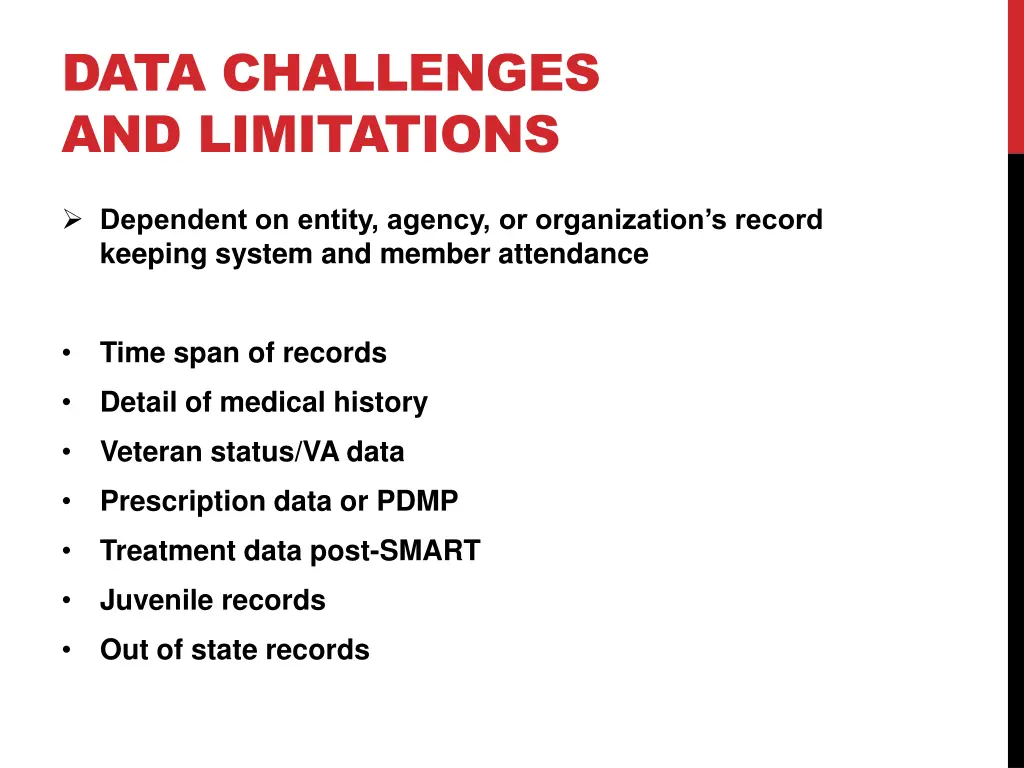 data challenges and limitations