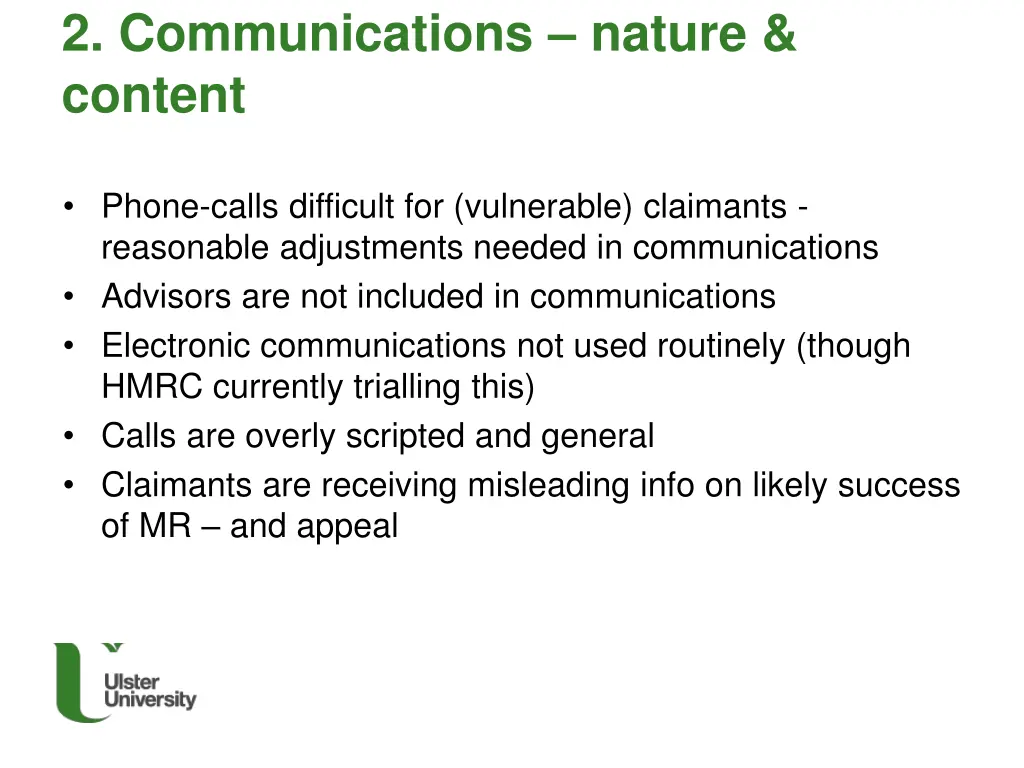 2 communications nature content