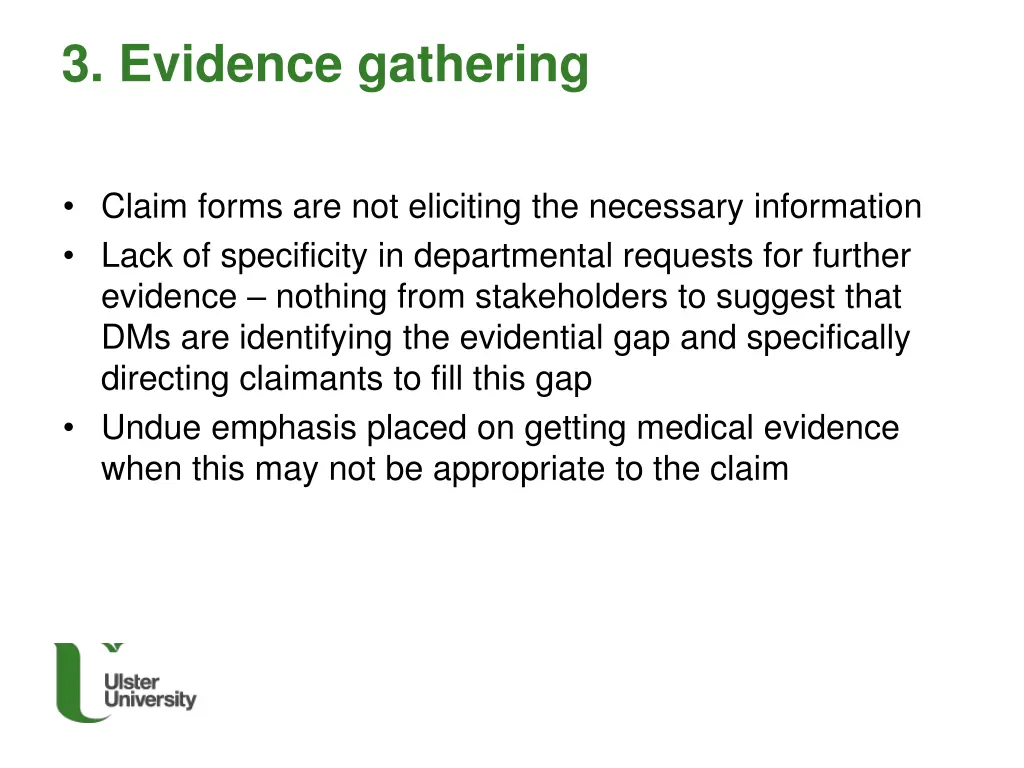 3 evidence gathering