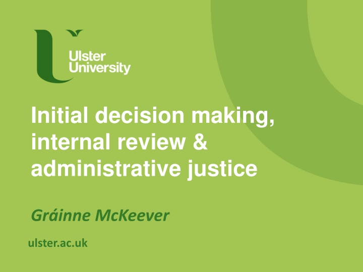 initial decision making internal review