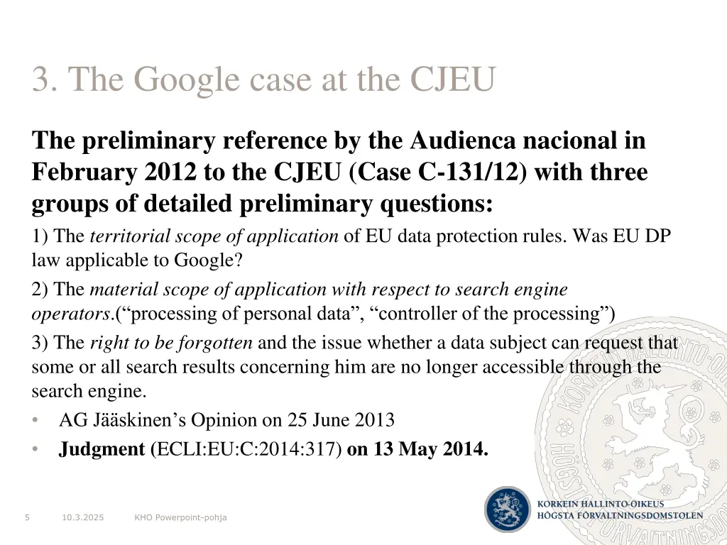 3 the google case at the cjeu
