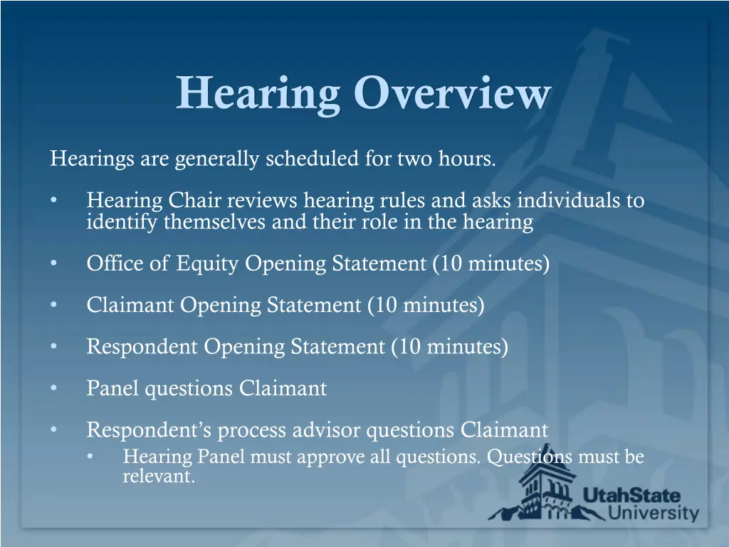 hearing overview