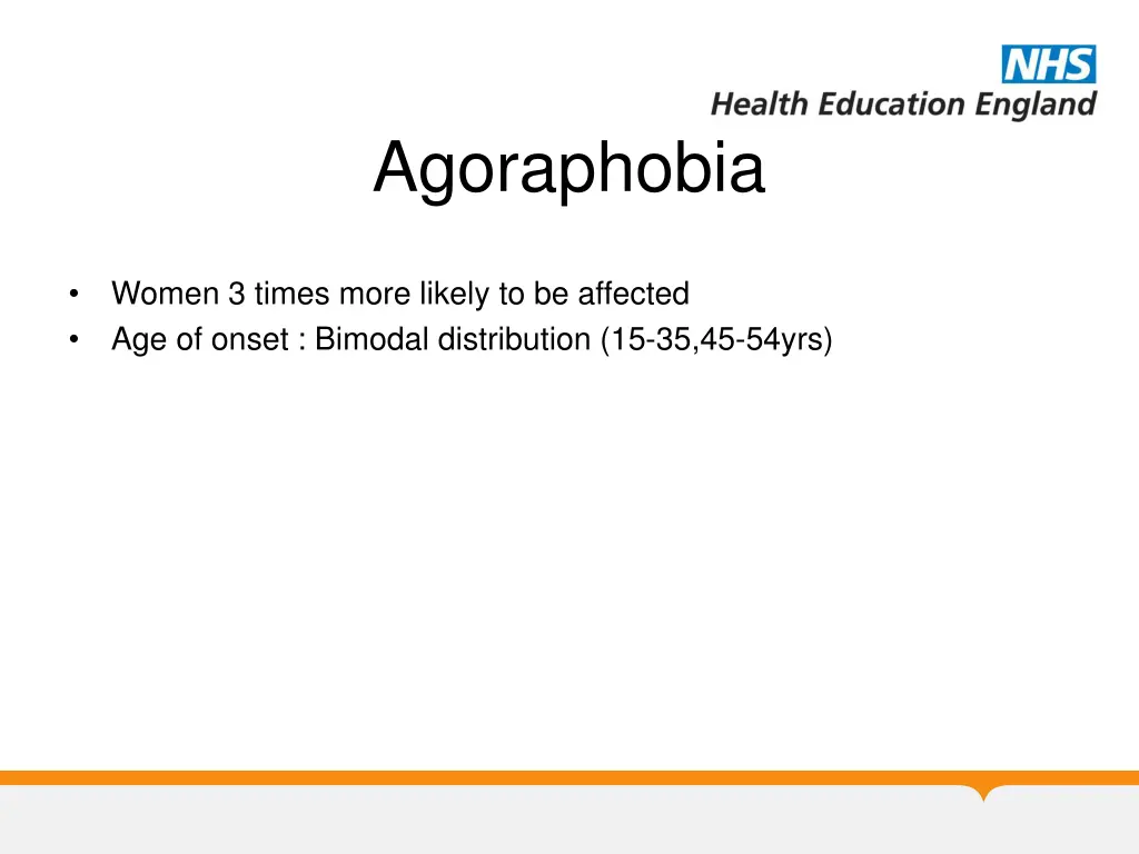 agoraphobia