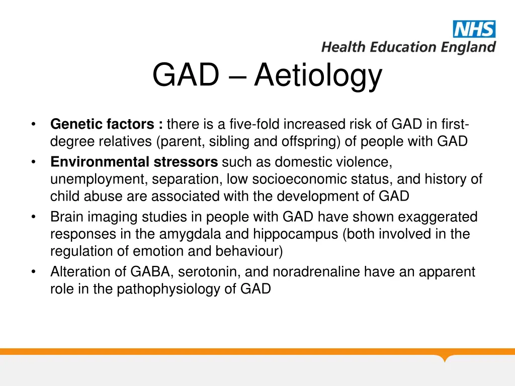gad aetiology