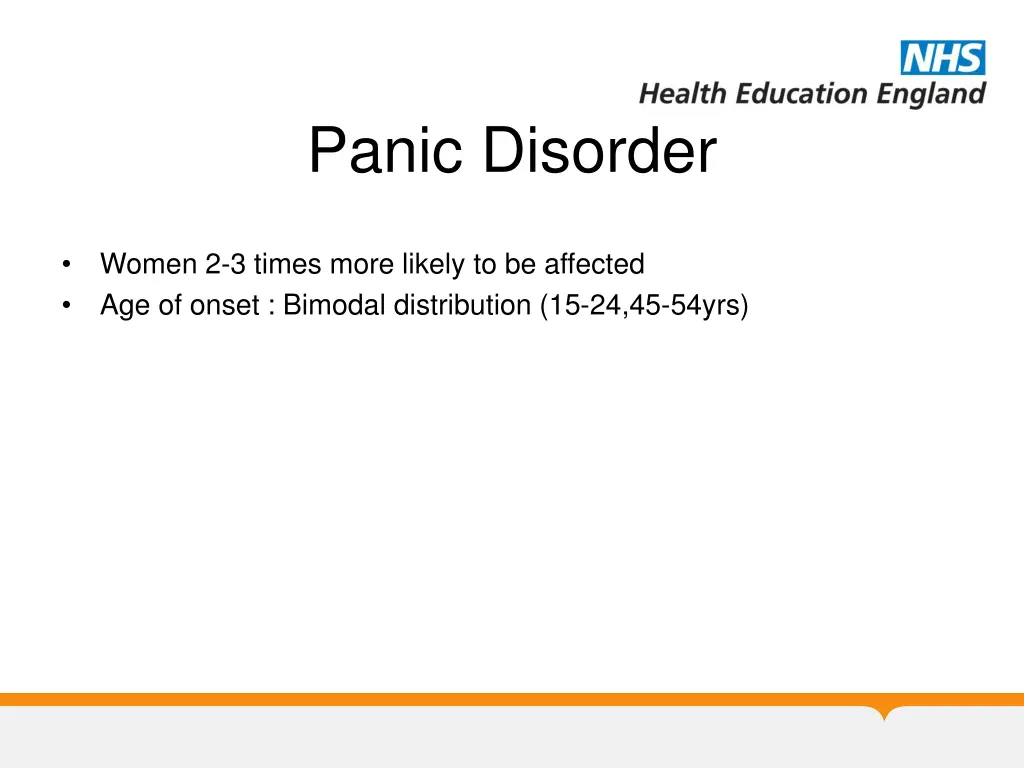 panic disorder