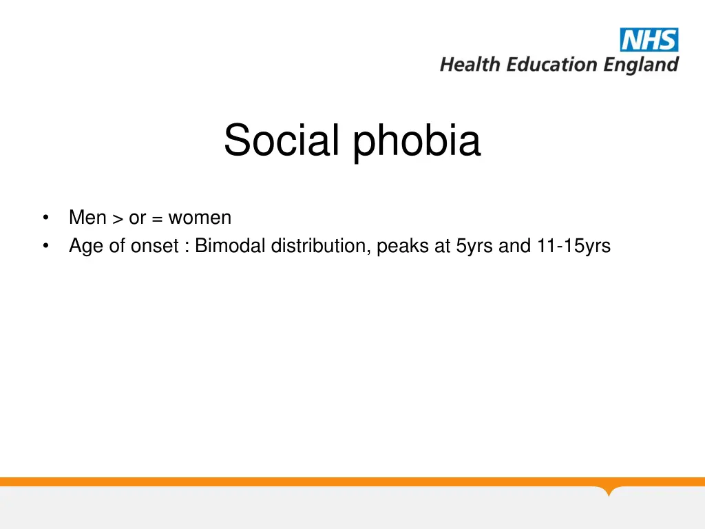 social phobia
