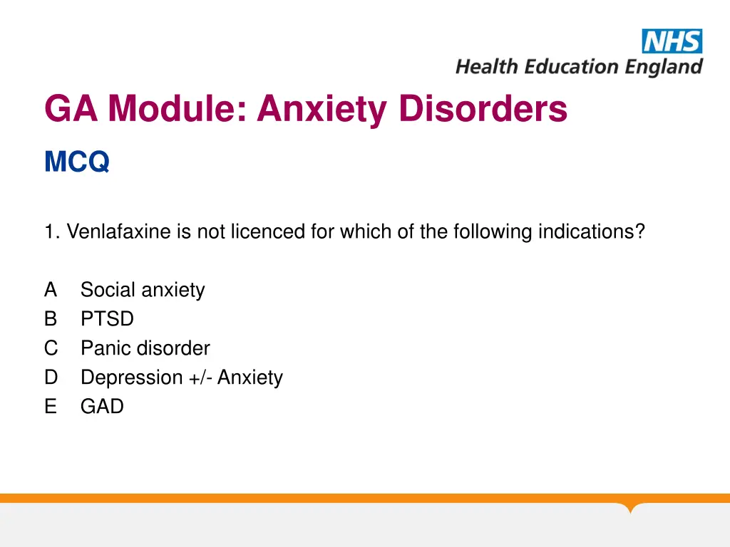 ga module anxiety disorders 2