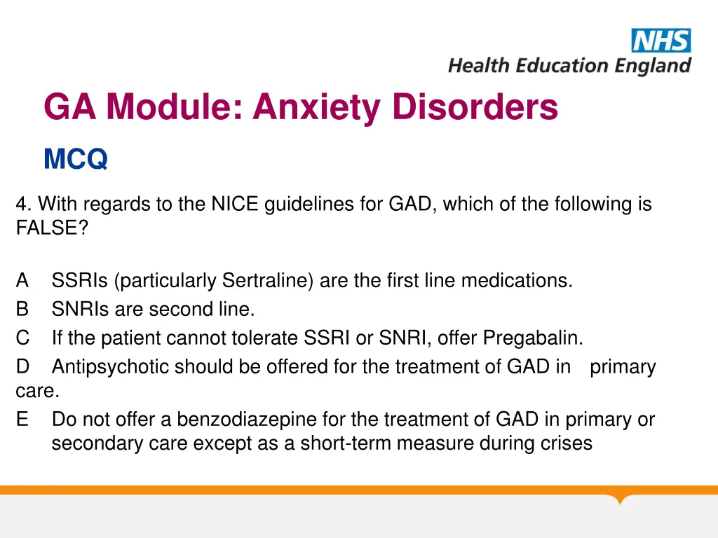 ga module anxiety disorders 8