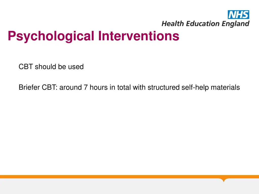 psychological interventions
