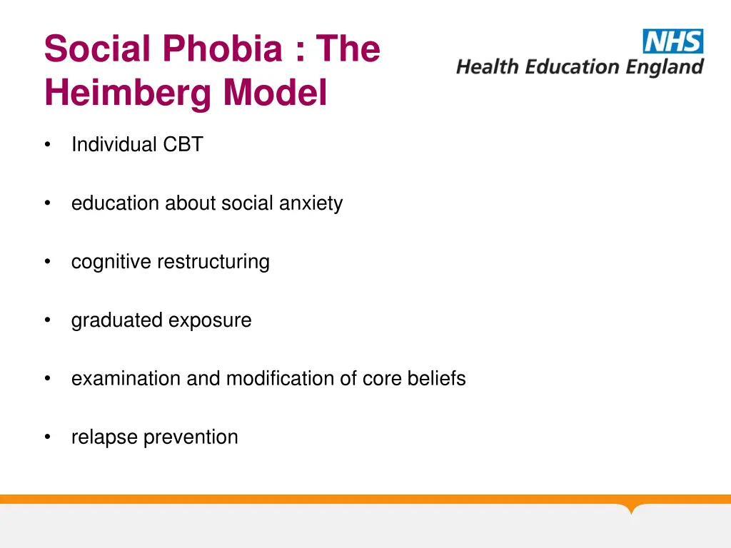 social phobia the heimberg model