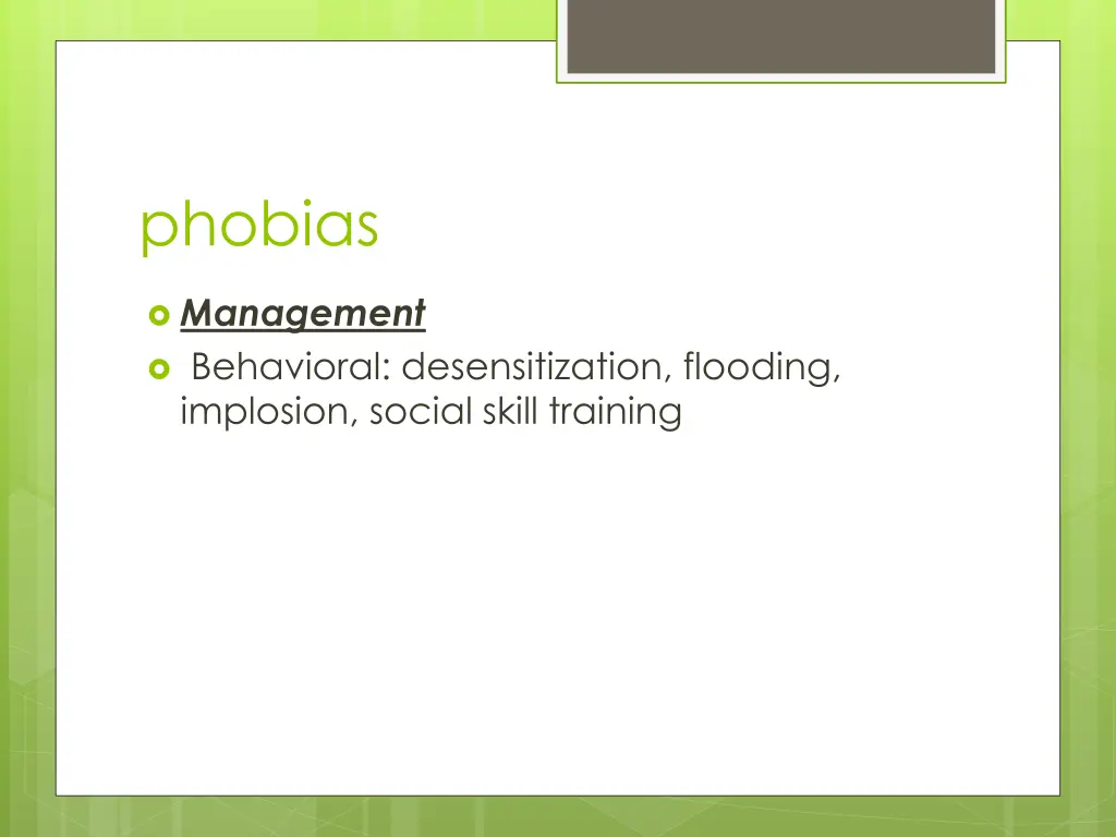 phobias 1