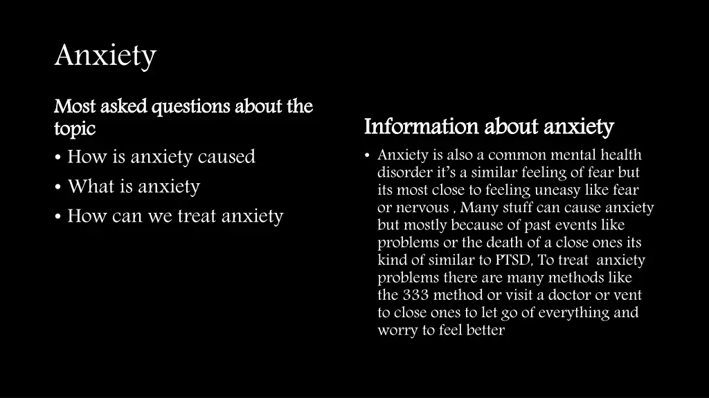 anxiety most asked questions about the topi