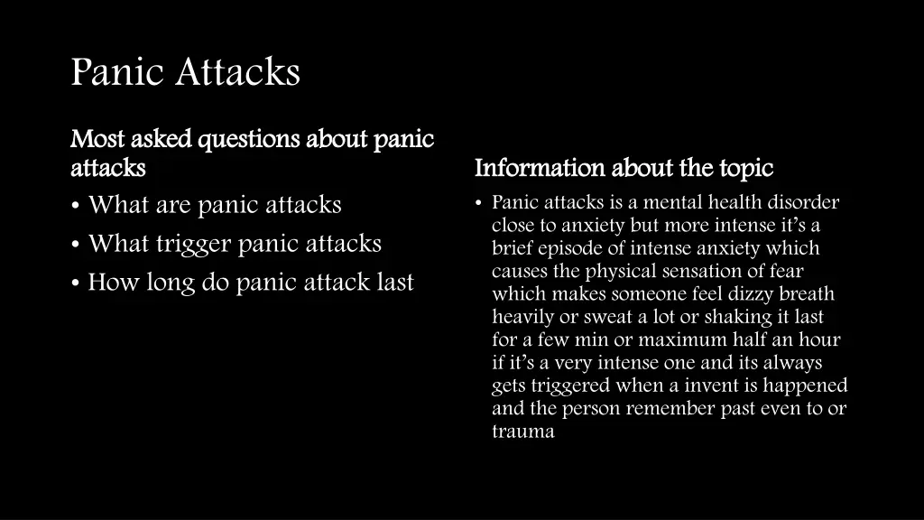 panic attacks most asked attacks what are panic