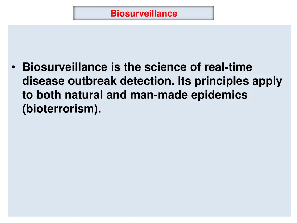 biosurveillance