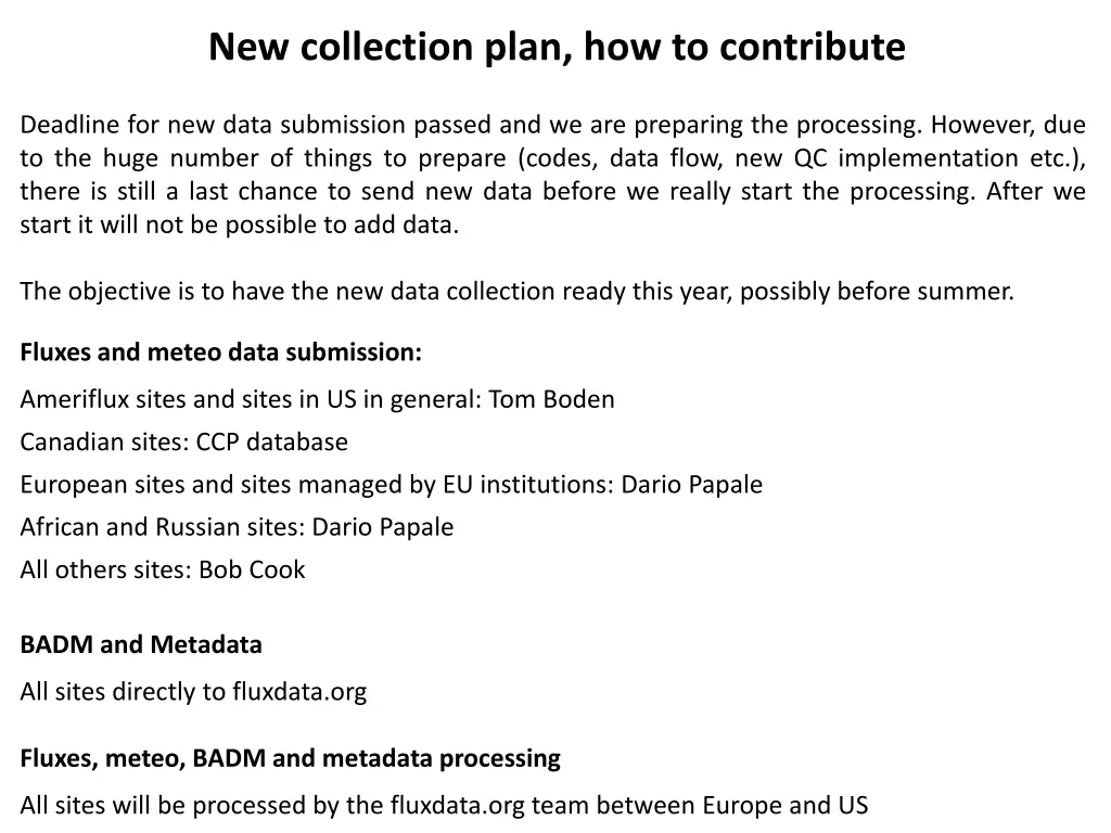 new collection plan how to contribute