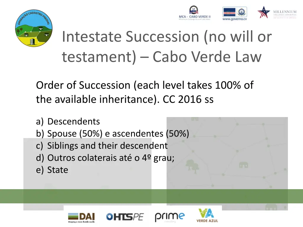 intestate succession no will or testament cabo