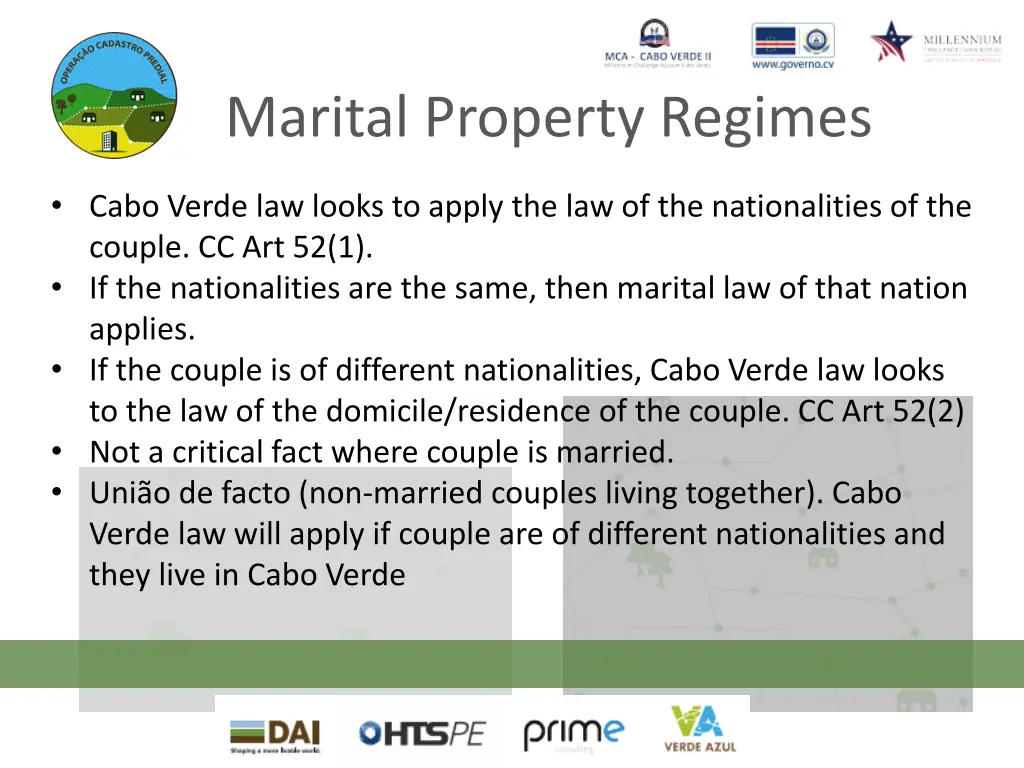 marital property regimes