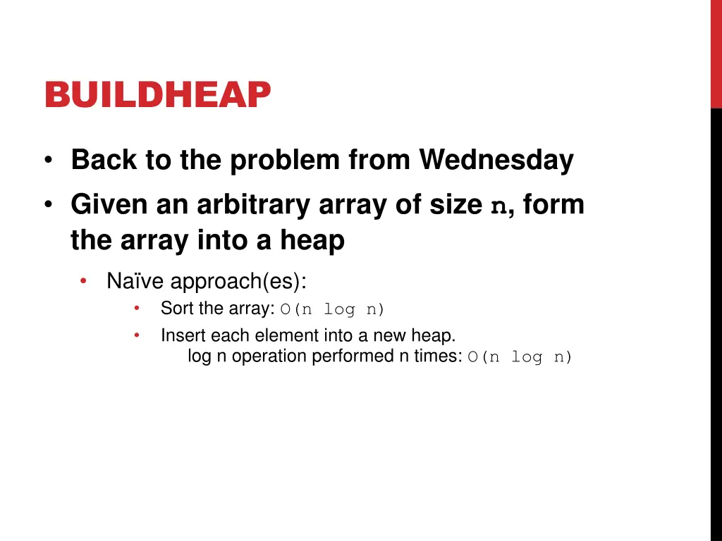 buildheap