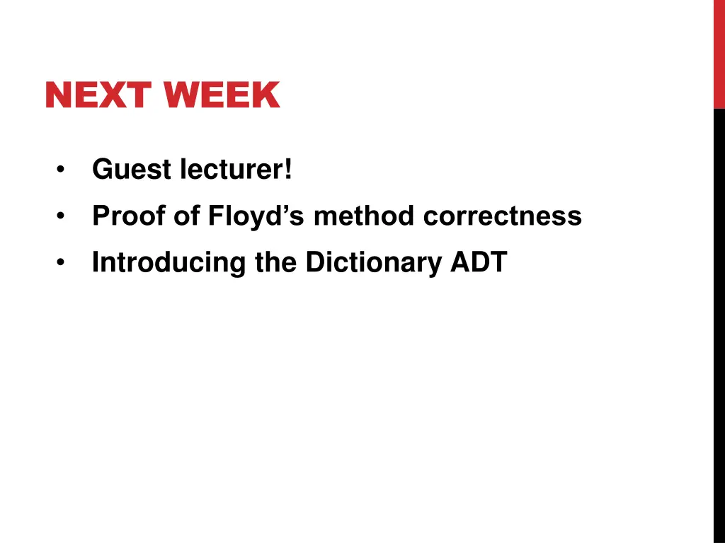 next week