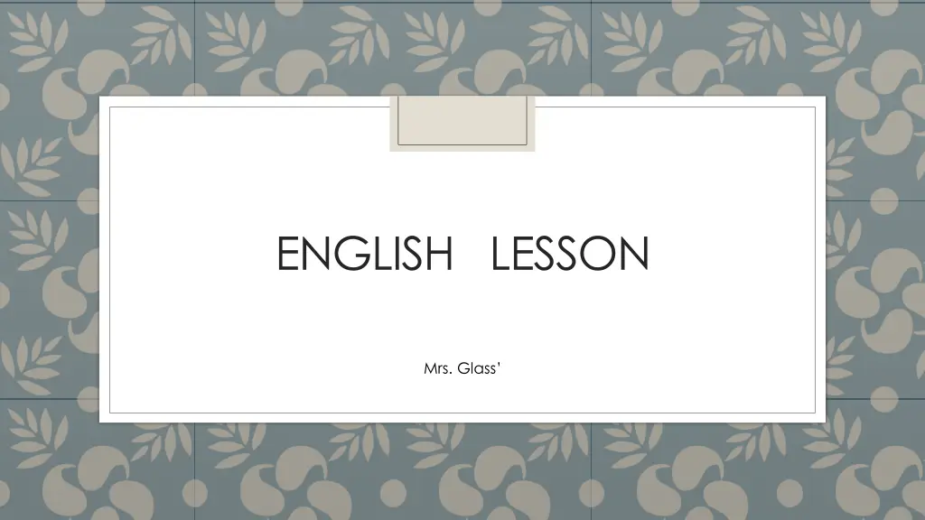 english lesson