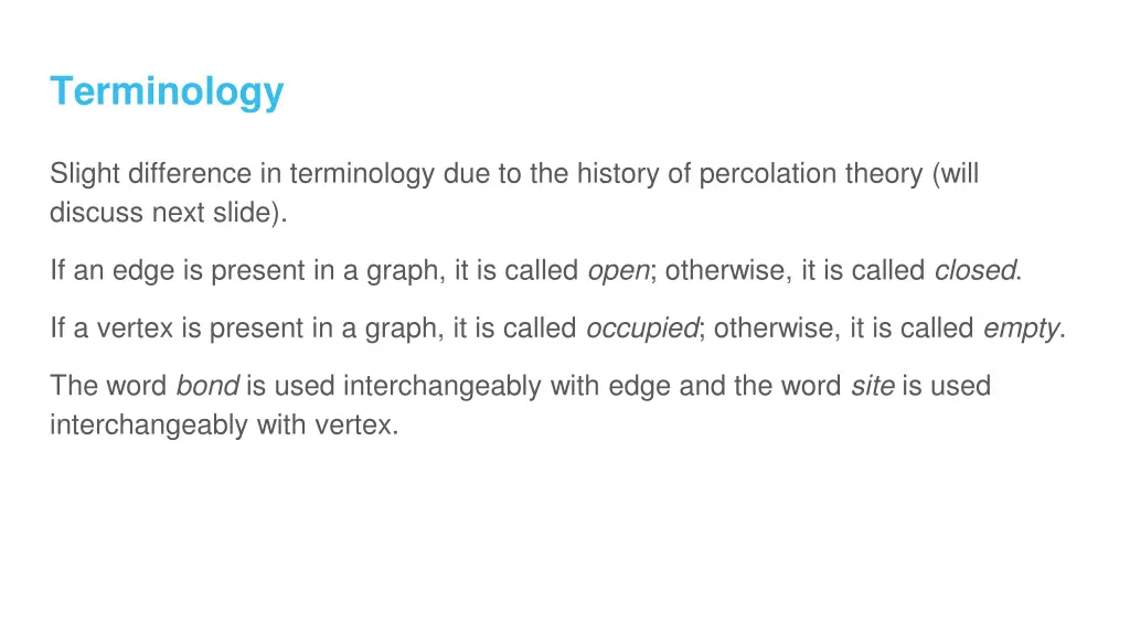 terminology