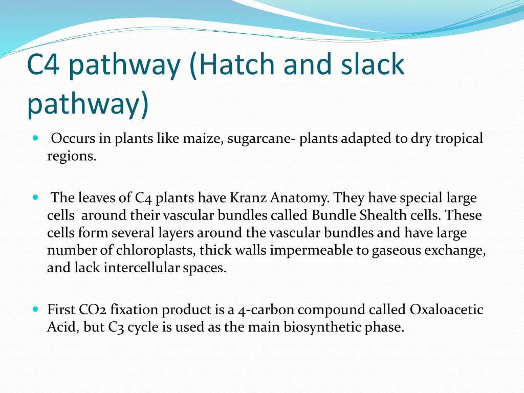 c4 pathway hatch and slack pathway