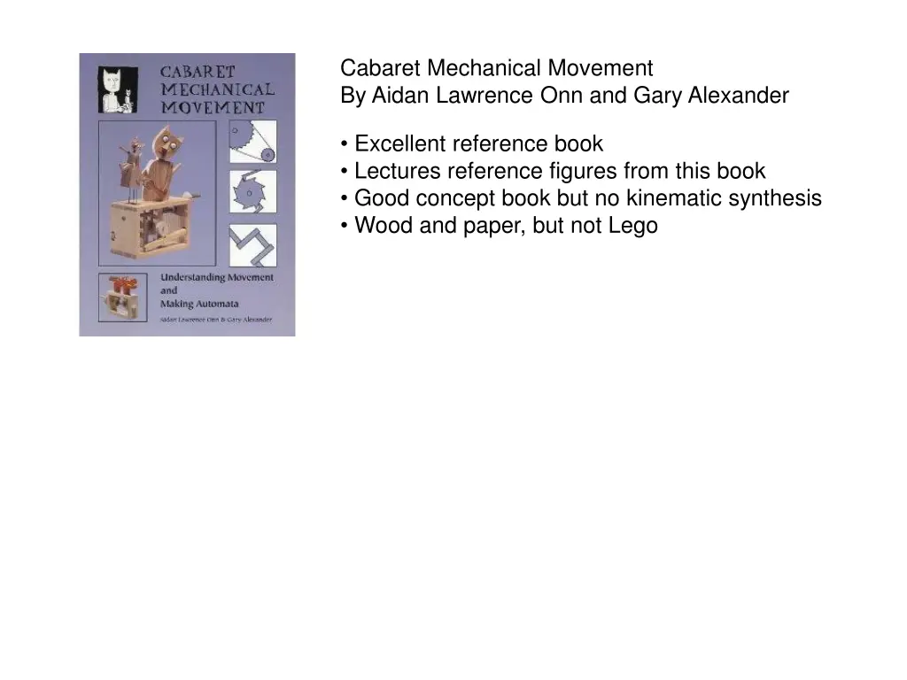 cabaret mechanical movement by aidan lawrence