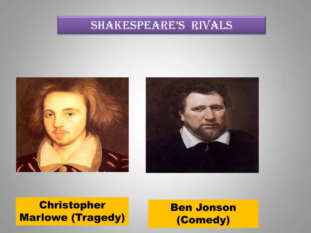shakespeare s rivals