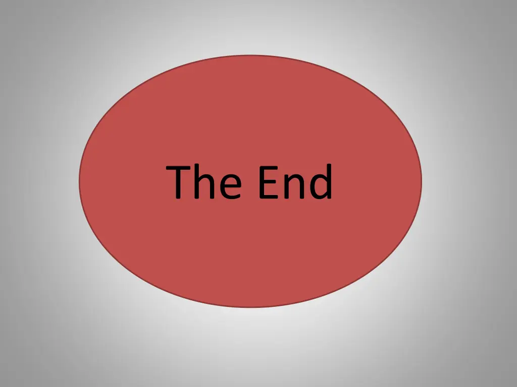 the end