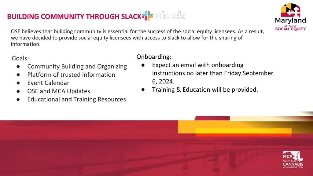 building community through slack