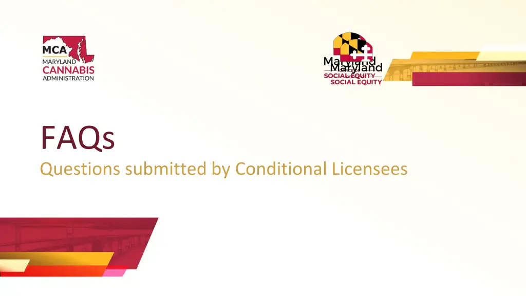 faqs questions submitted by conditional licensees