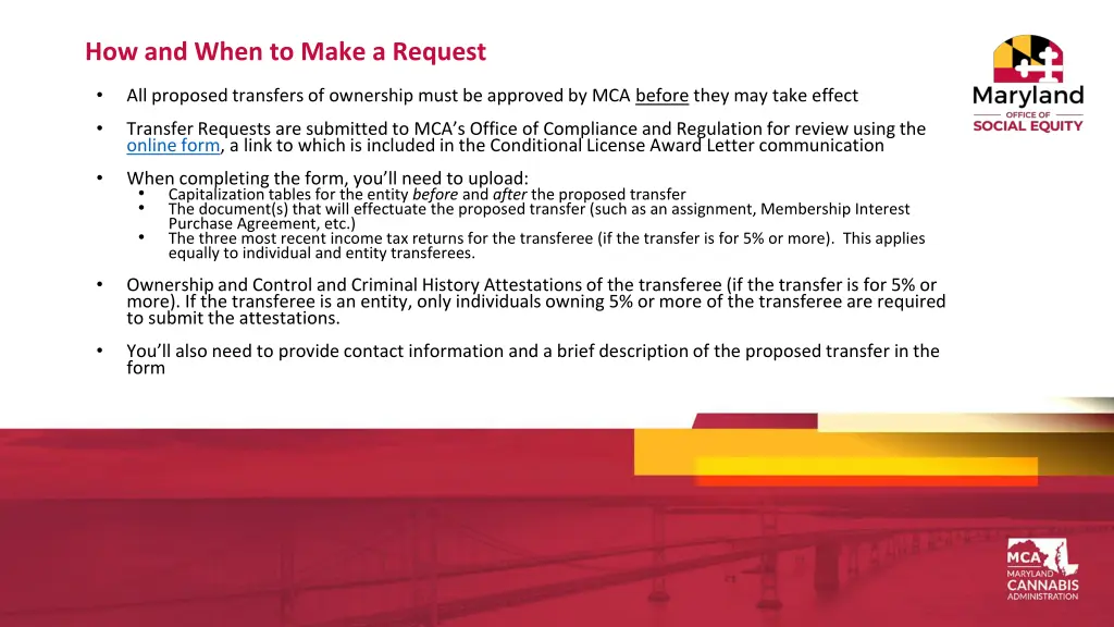 how and when to make a request