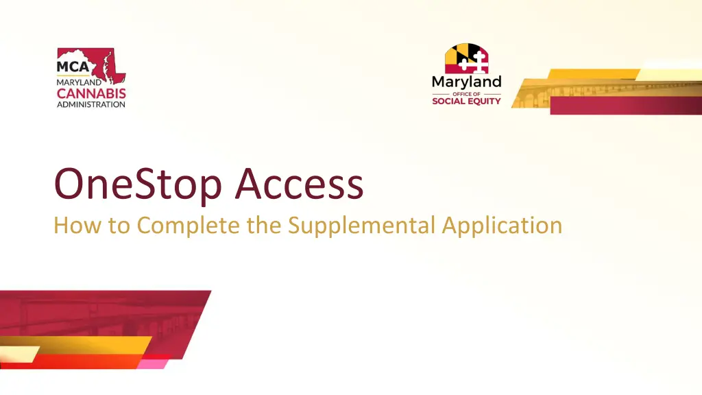 onestop access how to complete the supplemental