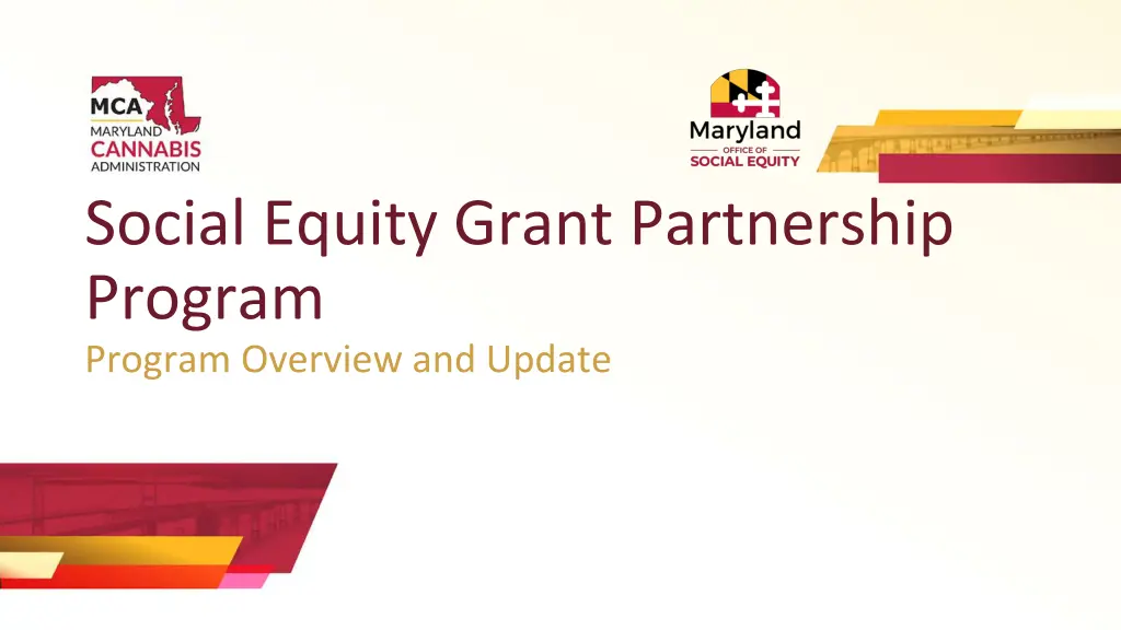 social equity grant partnership program program