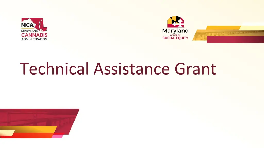 technical assistance grant