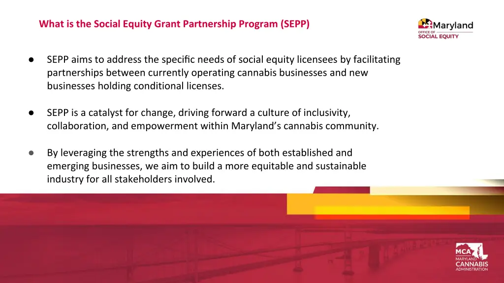 what is the social equity grant partnership