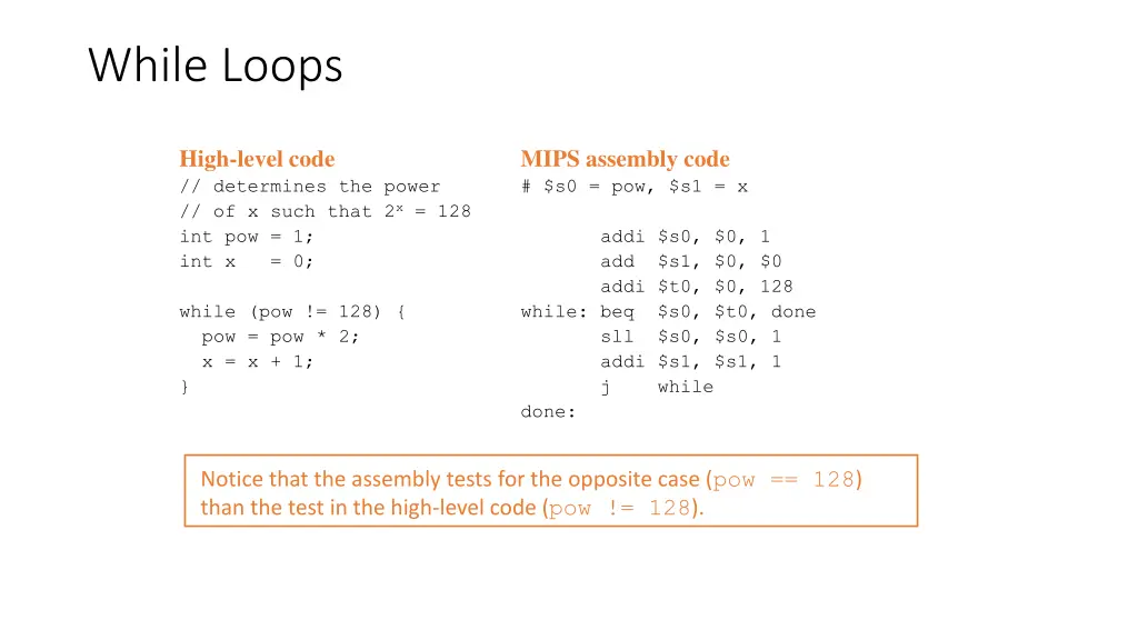 while loops
