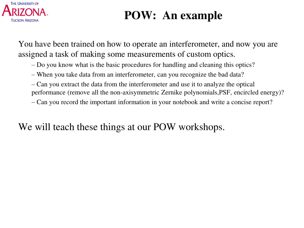 pow an example