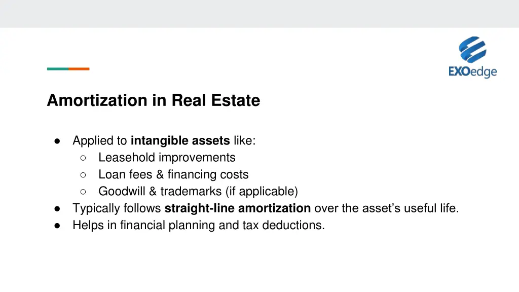 amortization in real estate