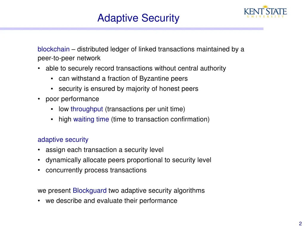 adaptive security