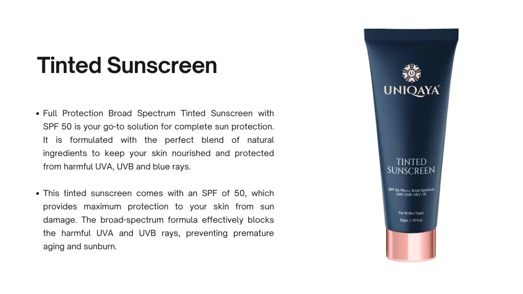 tinted sunscreen
