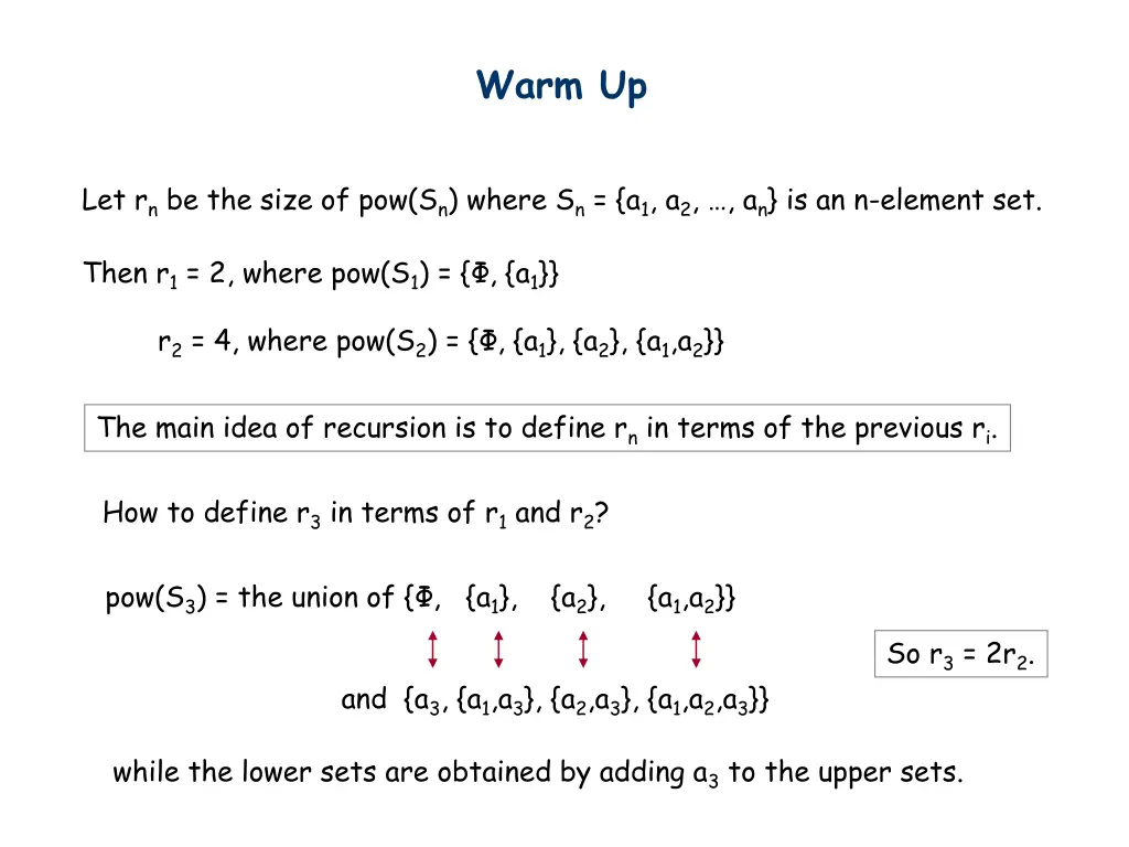 warm up 1