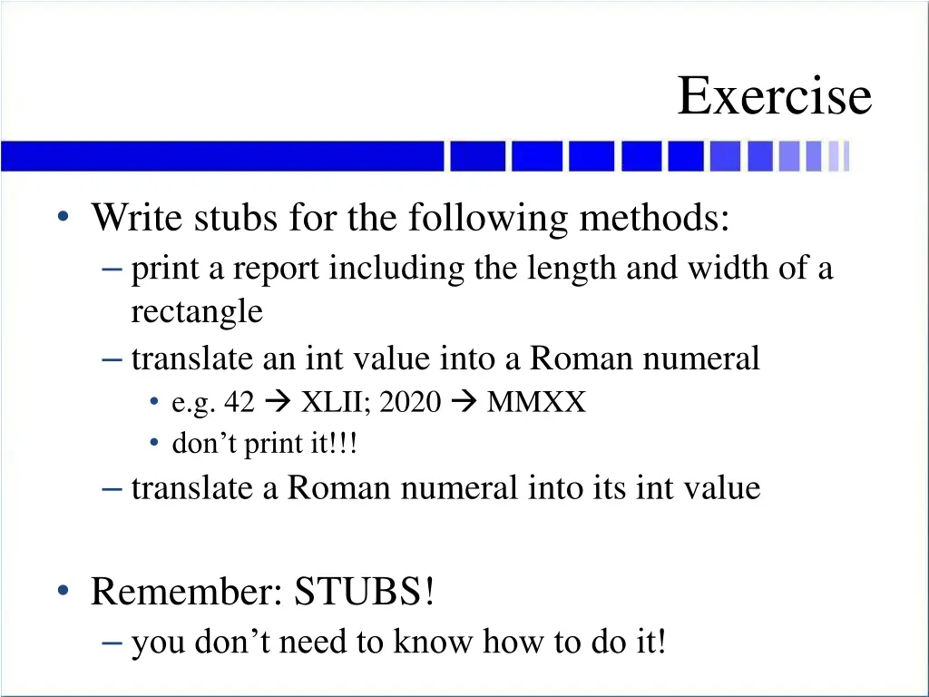 exercise 5