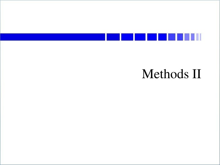 methods ii
