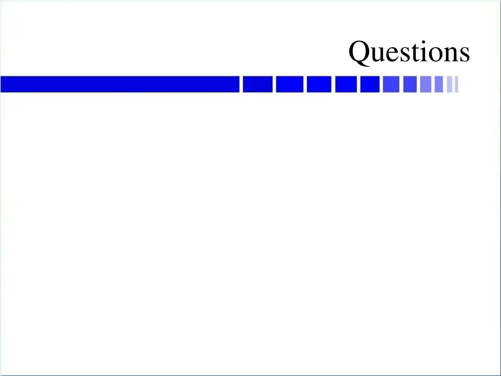 questions