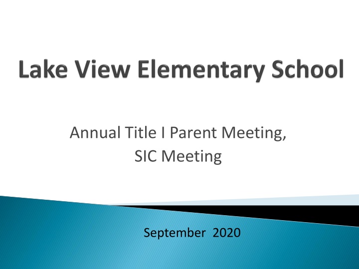 annual title i parent meeting sic meeting